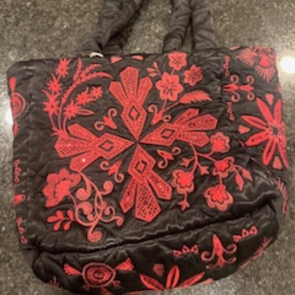 NWT Johnny Was Workshop Annalina Quilted Tote – Black - Picture 3 of 15